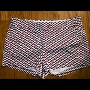 J Crew Size 6 Red, White, Blue Stretch Chinos. Bin5